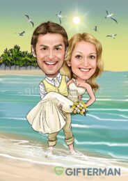 101-wedding-beach-caricature-cartoon