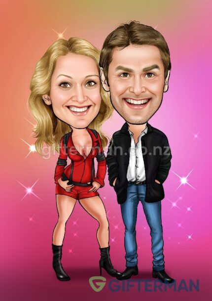 Sexy-couple-caricature-cartoon