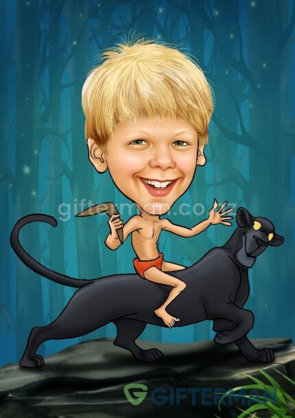 Mowgli-caricature-cartoon