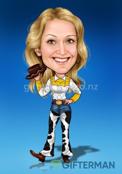 Jessie Caricature From Your Photos, Custom Birthday Caricatures