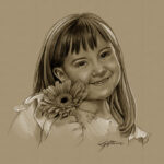 Custom Sepia Portrait From Your Photos, Custom Portraits