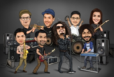 gm custom caricature group
